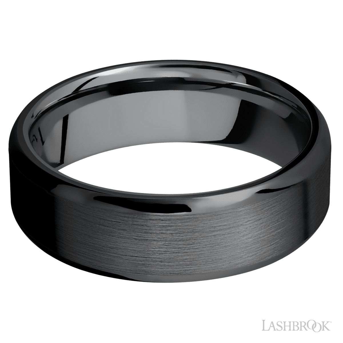 Lashbrook Beveled Zirconium with Satin Polish Finish and Tantalum